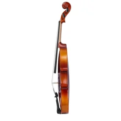 VEVOR Violin 4/4 Full Size for Adults, Violin Fiddle Set for Beginners Student with Hard Case,Rosin, Bow,Shoulder Rest,Bridge,Extra Strings,Professional Solidwood Instrument (Glossy Brown)