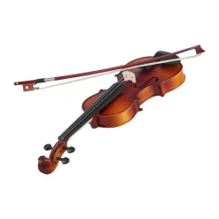 VEVOR Violin 1/4 Size for Adults, Violin Fiddle Set for Beginners Student with Hard Case, Rosin, Bow, Shoulder Rest,Bridge,Tuner and Extra Strings,Solidwood Professional Musical Instruments (Brown)