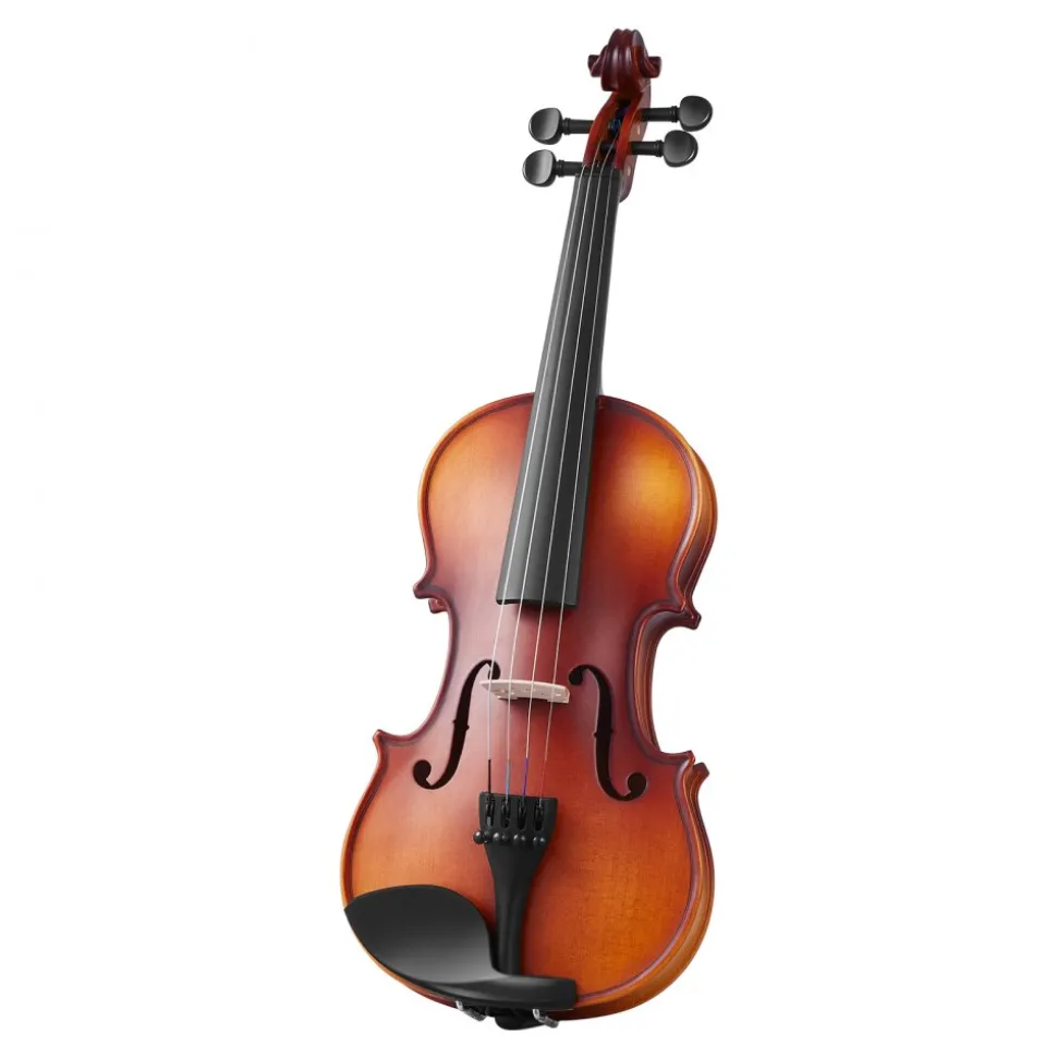 VEVOR Violin 1/4 Size for Adults, Violin Fiddle Set for Beginners Student with Hard Case, Rosin, Bow, Shoulder Rest,Bridge,Tuner and Extra Strings,Solidwood Professional Musical Instruments (Brown)
