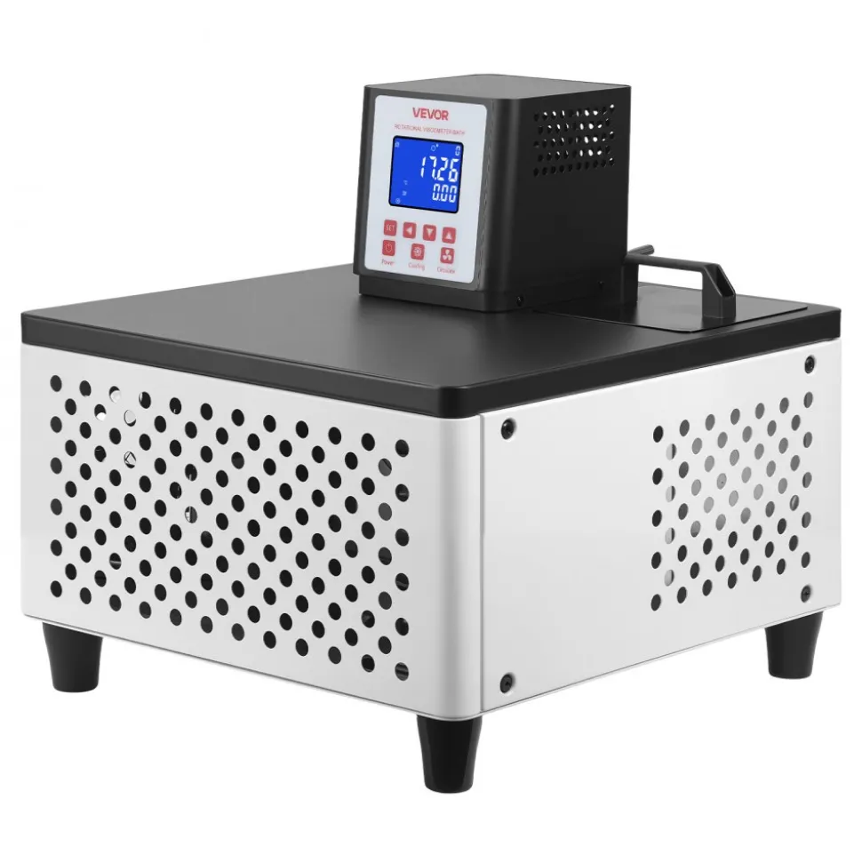VEVOR Viscometer Water Bath, 23 to 212°F, 5.51" x 5.51" Tank, PID Temp Control, Thermostatic Water Circulating Bath with Internal and External Circulation, Fits Various Rotational Viscometers for Lab