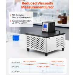 VEVOR Viscometer Water Bath, 23 to 212°F, 5.51