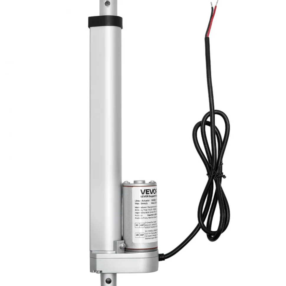 VEVOR 12V Linear Actuator, 4 Inch High Speed 0.6"/s Linear Motion Actuator, 225lbs/1000N with IP54 Protection & Mounting Bracket for Lift Desk, Recliner Chairs, Window Door Opener