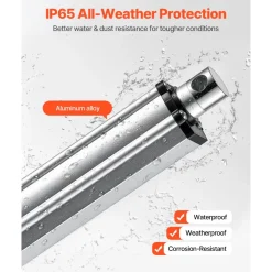 VEVOR 12V Linear Actuator, 6 Inch IP65 Waterproof Linear Actuator, 675lbs/3000N 0.2