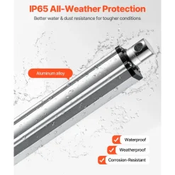 VEVOR 12V Linear Actuator, 8 Inch IP65 Waterproof Linear Actuator, 675lbs/3000N 0.2