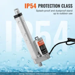 VEVOR 12V Linear Actuator - 6 Inch Stroke, High Load Capacity 330lbs with Mounting Bracket and IP54 Protection