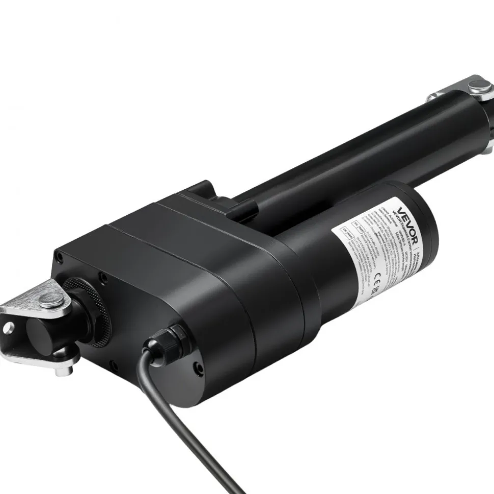 VEVOR 12V Linear Actuator, 6 Inch Ultra Heavy-Duty 2023lbs/9000N Linear Motion Actuator, IP65 Waterproof 0.2"/s with Mounting Brackets for Industrial Machinery Vessels, Heavy Lifting Systems