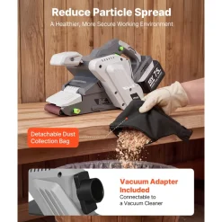 VEVOR 20V Max Cordless Belt Sander, 3