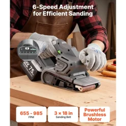 VEVOR 20V Max Cordless Belt Sander, 3