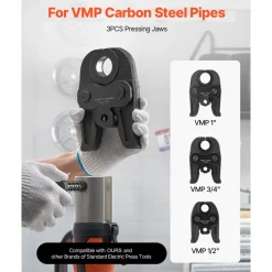 VEVOR VMP Press Jaws, 3PCS Pressing Jaws 1/2