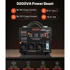 VEVOR Voltage Auto Converter Transformer, 5000VA, Heavy Duty Step Up/Down Power Transformer, 110V to 220V and 220V to 110V, with 3 US Outlets, 3 EU Outlets, LCD Display, Circuit Breaker Protection