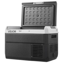 VEVOR 12 Volt Car Refrigerator, 26.4QT/25L Car Fridge, Portable Electric Cooler with -4℉~68℉ Adjustable Temperature, 12/24V DC and 100- 240V AC Compressor Freezer for Outdoor, Camping, Travel, RV