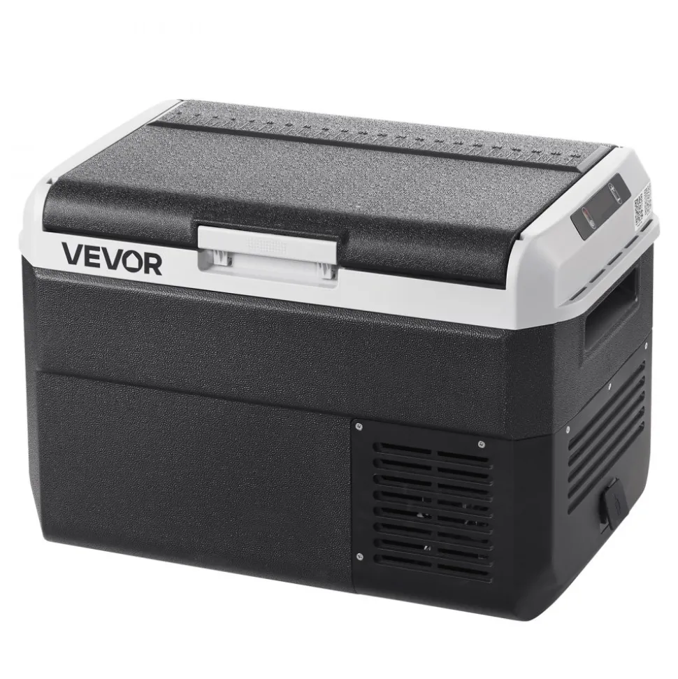 VEVOR 12 Volt Car Refrigerator, 26.4QT/25L Car Fridge, Portable Electric Cooler with -4℉~68℉ Adjustable Temperature, 12/24V DC and 100- 240V AC Compressor Freezer for Outdoor, Camping, Travel, RV