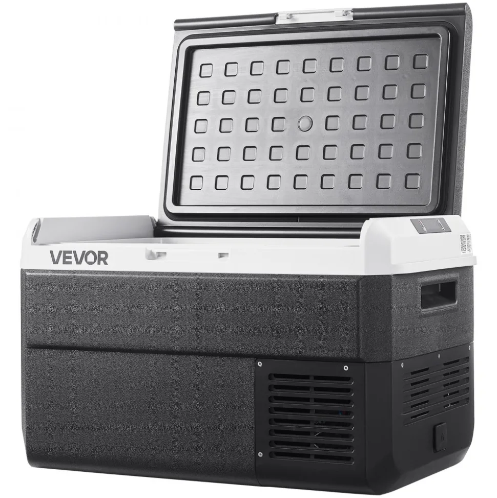 VEVOR 12 Volt Car Refrigerator, 42.3QT/40L Car Fridge, Portable Electric Cooler with -4℉~68℉ Adjustable Temperature, 12/24V DC and 100- 240V AC Compressor Freezer for Outdoor, Camping, Travel, RV