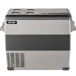 VEVOR 12 Volt Refrigerator, 58 Qt Car Refrigerator, Dual Zone Portable Freezer, Cooler Compressor Freezer with 12/24V DC and 110-240V AC, Freezer Fridge Cooler, for Car, Truck RV, Camping and Home Use