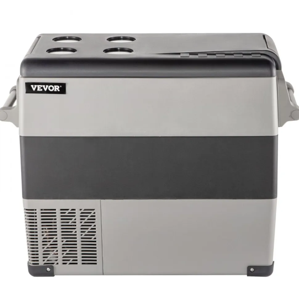 VEVOR 12 Volt Refrigerator, 58 Qt Car Refrigerator, Dual Zone Portable Freezer, Cooler Compressor Freezer with 12/24V DC and 110-240V AC, Freezer Fridge Cooler, for Car, Truck RV, Camping and Home Use