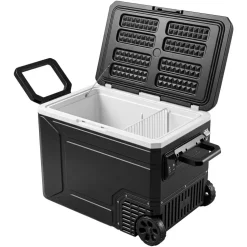 VEVOR 12 Volt Refrigerator, 82.4 QT/ 78L Car Fridge, Portable Electric Freezer Compressor with Handle, APP Control and Wheel, 12V/24V DC 100-240V AC, -4℉ to 68℉, for Truck Van RV SUV Travel Camping