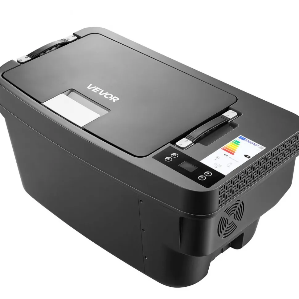 VEVOR 12 Volt Refrigerator, 37 QT/ 35L Car Fridge for Tesla Model Y, Portable Electric Freezer Compressor with APP Control, 12V/24V DC, -8℉ to 50℉