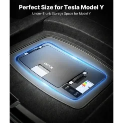 VEVOR 12 Volt Refrigerator, 37 QT/ 35L Car Fridge for Tesla Model Y, Portable Electric Freezer Compressor with APP Control, 12V/24V DC, -8℉ to 50℉