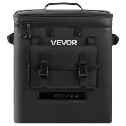 VEVOR 12 Volt Refrigerator, 13.7 QT/ 13L Car Fridge, Portable Electric Freezer Compressor, 12V/24V DC, 21℉ to 50℉/ -6℃ to 10℃, for Truck Van RV SUV Boat Travel Camping Road Trips