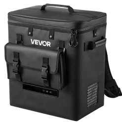 VEVOR 12 Volt Refrigerator, 13.7 QT/ 13L Car Fridge, Portable Electric Freezer Compressor, 12V/24V DC, 21℉ to 50℉/ -6℃ to 10℃, for Truck Van RV SUV Boat Travel Camping Road Trips