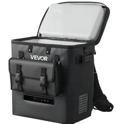 VEVOR 12 Volt Refrigerator, 13.7 QT/ 13L Car Fridge, Portable Electric Freezer Compressor, 12V/24V DC, 21℉ to 50℉/ -6℃ to 10℃, for Truck Van RV SUV Boat Travel Camping Road Trips