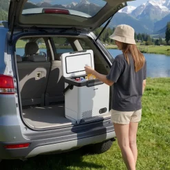 VEVOR 12 Volt Refrigerator, 12.68 QT/ 12L Car Fridge, Portable Electric Freezer Compressor with Handle, 12V/24V DC 100-240V AC, -4°F to 68℉/-20℃ to 20℃, for Truck Van RV SUV Boat Travel Camping