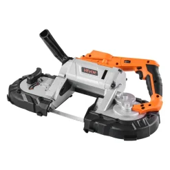 VEVOR 20V Portable Band Saw, 5 Inches Deep Cut, 360W Bandsaw with Brushless Motor, Cordless and Compact Portaband, Hang Hooks, 0-120 m/min Variable Speed, for Cutting Metal, Wood (Bare Tool Only)
