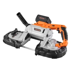 VEVOR 20V Portable Band Saw Kit, 5 Inches Deep Cut, AC 110V, 360W Bandsaw with Brushless Motor, 4.0 Ah Battery, Cordless and Compact Portaband, 0-120 m/min Variable Speed, for Cutting Metal, Wood