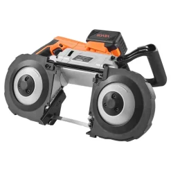VEVOR 20V Portable Band Saw Kit, 5 Inches Deep Cut, AC 110V, 360W Bandsaw with Brushless Motor, 4.0 Ah Battery, Cordless and Compact Portaband, 0-120 m/min Variable Speed, for Cutting Metal, Wood