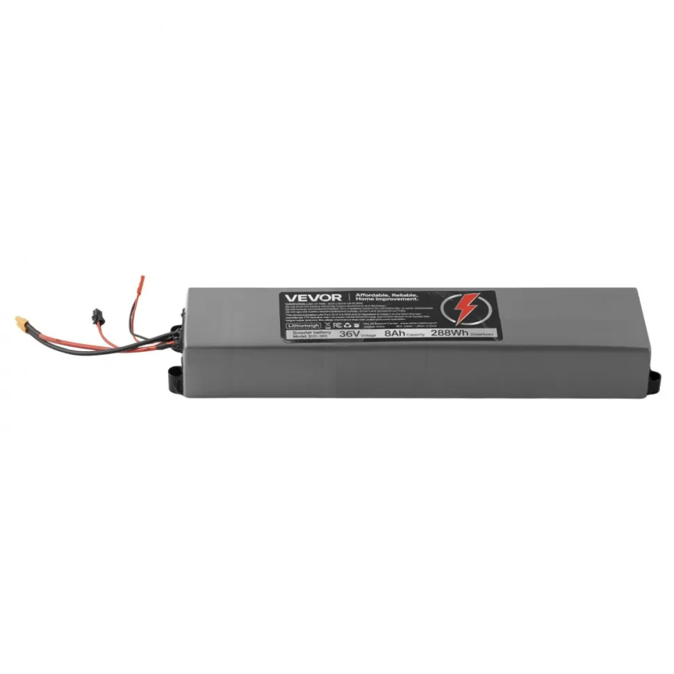 VEVOR 36V Scooter Battery Pack, 8Ah, 8000mAh Lithium Battery Replacement with 30A BMS, Charger, 500+ Cycles, Compatible with 1440W Motors, for Imitation M365 Electric Scooters, Without Communication