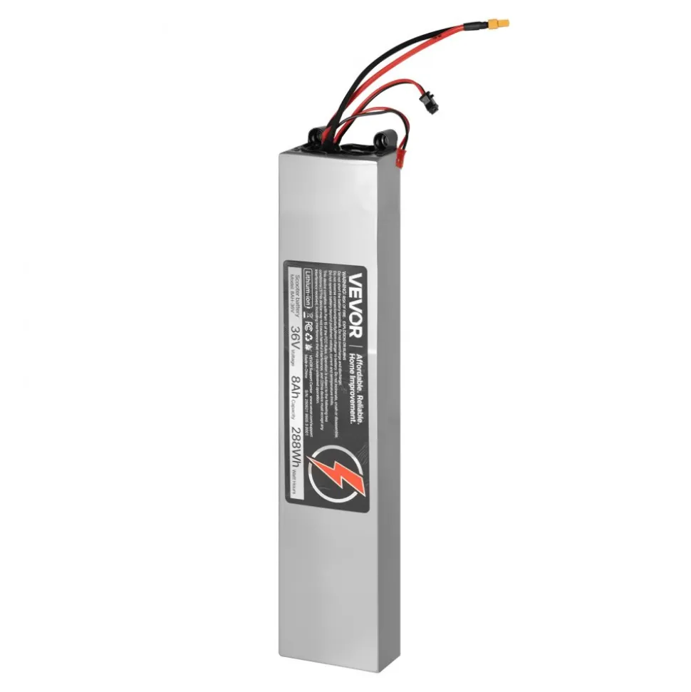 VEVOR 36V Scooter Battery Pack, 8Ah, 8000mAh Lithium Battery Replacement with 30A BMS, Charger, 500+ Cycles, Compatible with 1440W Motors, for Imitation M365 Electric Scooters, Without Communication