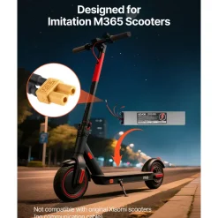 VEVOR 36V Scooter Battery Pack, 8Ah, 8000mAh Lithium Battery Replacement with 30A BMS, Charger, 500+ Cycles, Compatible with 1440W Motors, for Imitation M365 Electric Scooters, Without Communication