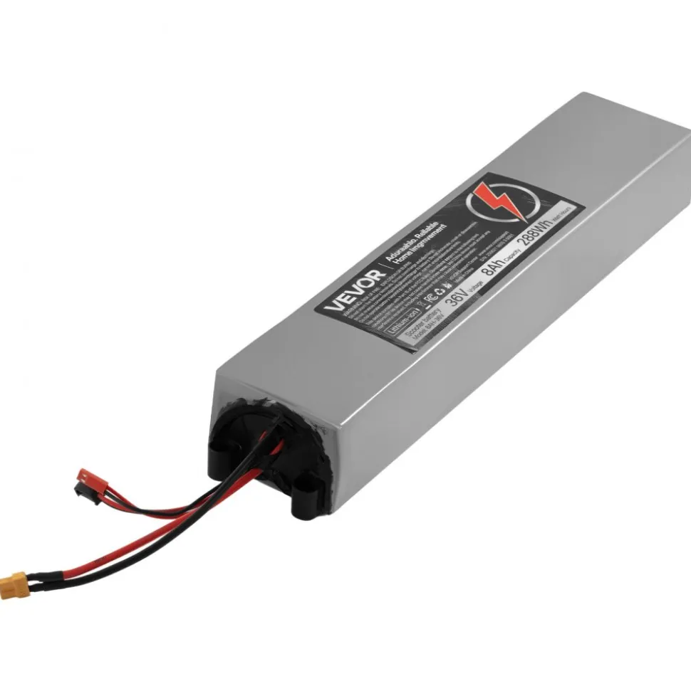 VEVOR 36V Scooter Battery Pack, 8Ah, 8000mAh Lithium Battery Replacement with 30A BMS, Charger, 500+ Cycles, Compatible with 1440W Motors, for Imitation M365 Electric Scooters, Without Communication
