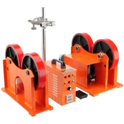VEVOR 110V Turning Rolls Linkage Roller, 1000KG/2205LBS Loading Welding Turning Roll, 25-1400mm Diameter, 80-1600 mm/min Rotary Welding Positioner & Welding Torch Stand for Welding Equipment Support