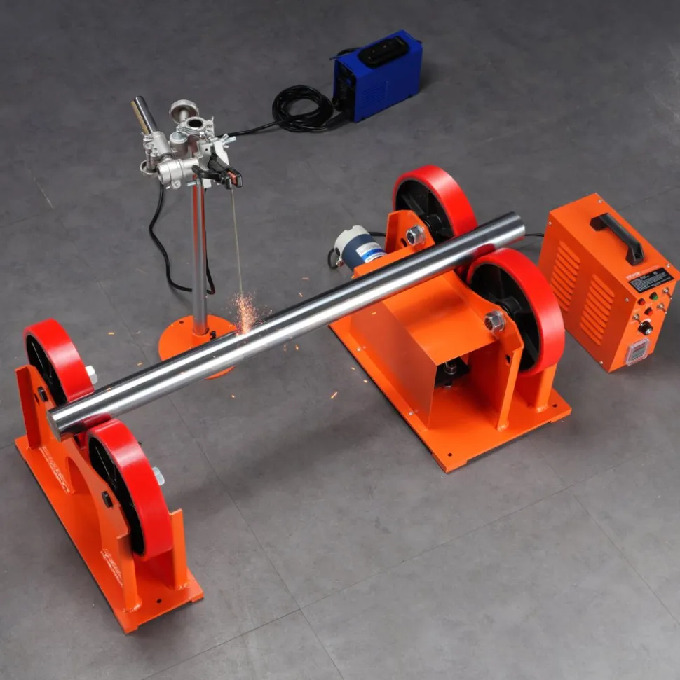 VEVOR 110V Turning Rolls Linkage Roller, 1000KG/2205LBS Loading Welding Turning Roll, 25-1400mm Diameter, 80-1600 mm/min Rotary Welding Positioner & Welding Torch Stand for Welding Equipment Support