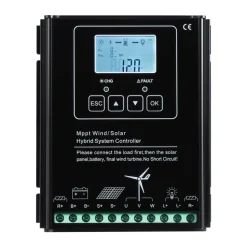 VEVOR 12V 600W Solar Wind Power Kit, 2PCS 100W Solar Panel + 400W Wind Turbine + 12.8V 100Ah LiFePO4 Battery + 1000W Power Inverter + MPPT Wind/Solar Hybrid Controller for Home RV Boat Farm Off-Grid