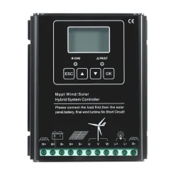 VEVOR 12V 400W Solar Wind Power Kit, 2PCS 100W Monocrystalline Solar Panels + 200W Wind Turbine + MPPT Wind/Solar Hybrid System Controller for Home RV Boat Camping Off-Grid Applications