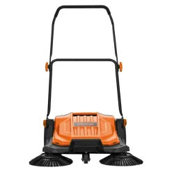 VEVOR Walk-Behind Hand Push Floor Sweeper, Manual Floor Sweeper Non-Electric with 25.6