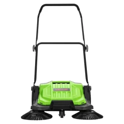VEVOR Walk-Behind Hand Push Floor Sweeper, Manual Floor Sweeper Non-Electric with 25.6