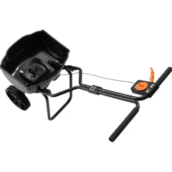 VEVOR Walk-Behind Spreader, 9.8ft Spreading Width, Push Broadcast Spreader with 10