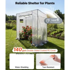 VEVOR Walk-in Greenhouse, 76.8