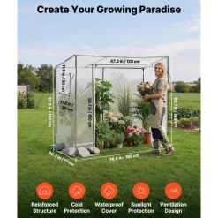 VEVOR Walk-in Greenhouse, 76.8