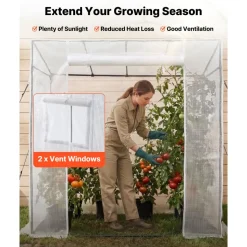 VEVOR Walk-in Greenhouse, 76.8