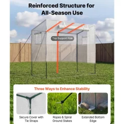 VEVOR Walk-in Greenhouse, 76.8
