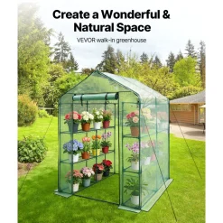 VEVOR Walk-in Greenhouse, 55.5