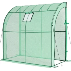 VEVOR Walk-in Green House, 78 x 39.4 x 78.7 in, Greenhouse with Shelves, High Strength PE Cover with Zipper Door and Steel Frame, Assembly in Minutes, Suitable for Planting and Storage