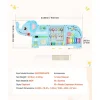 VEVOR Wall Busy Board, 14-in-1 Elephant Montessori Sensory Activity Panels, Learning Activity Center for Daycare, Classroom, Playroom, and Home, Sturdy Wooden Educational Toys, with Mounting Hardware