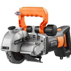 VEVOR Wall Chaser, 4800W Electric Wall Groove Cutting Machine, 6800 RPM Max Speed, Concrete Slotting Cutter with Guide Line, 5 pcs Blades, Adjustable Handle for Cutting Grooves in Brick, Concrete