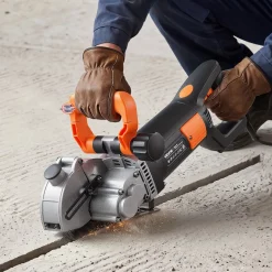 VEVOR Wall Chaser, 4800W Electric Wall Groove Cutting Machine, 6800 RPM Max Speed, Concrete Slotting Cutter with Guide Line, 5 pcs Blades, Adjustable Handle for Cutting Grooves in Brick, Concrete