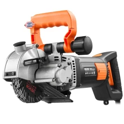 VEVOR Wall Chaser, 4800W Electric Wall Groove Cutting Machine, 6800 RPM Max Speed, Concrete Slotting Cutter with Guide Line, 5 pcs Blades, Adjustable Handle for Cutting Grooves in Brick, Concrete
